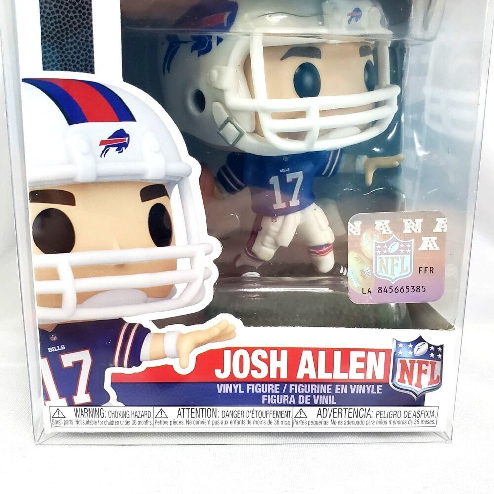 Funko Pop! Josh Allen 169 Buffalo Bills Blue Jersey w/Pop Protector - Picture 2 of 10